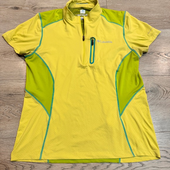 Columbia Half Zip Pullover Athletic Top Omni Freeze Wicking‎ Size Large L - Picture 1 of 7